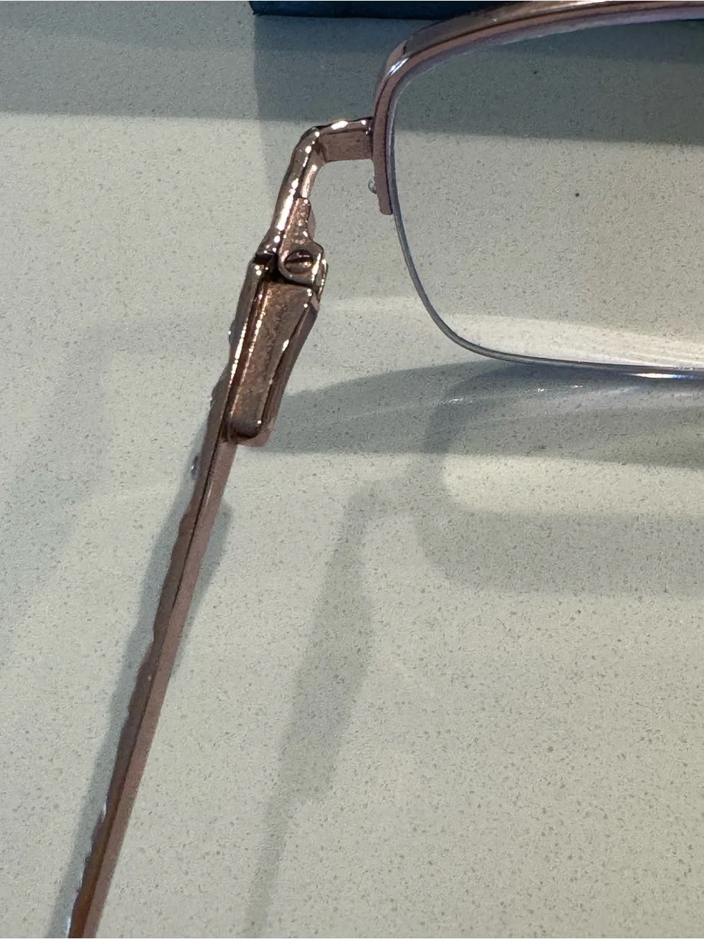 Women's Sophia Loren Metal Rim Glasses Rose Gold